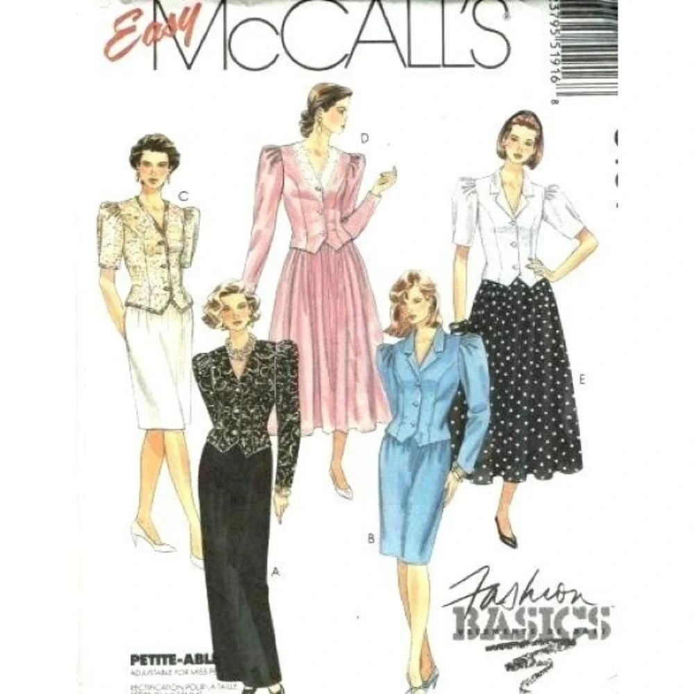 McCalls Sewing Pattern 5191 Misses Dress Size 14 Petite UNCUT‎